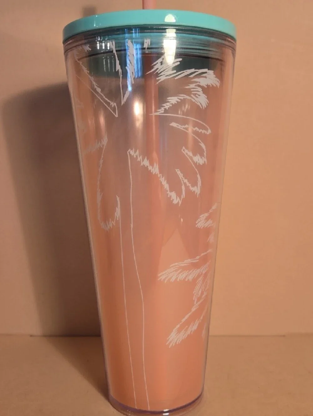 Starbucks Been There Series Los Angeles Pink Venti 24 oz. Cold Cup Tumbler NWT